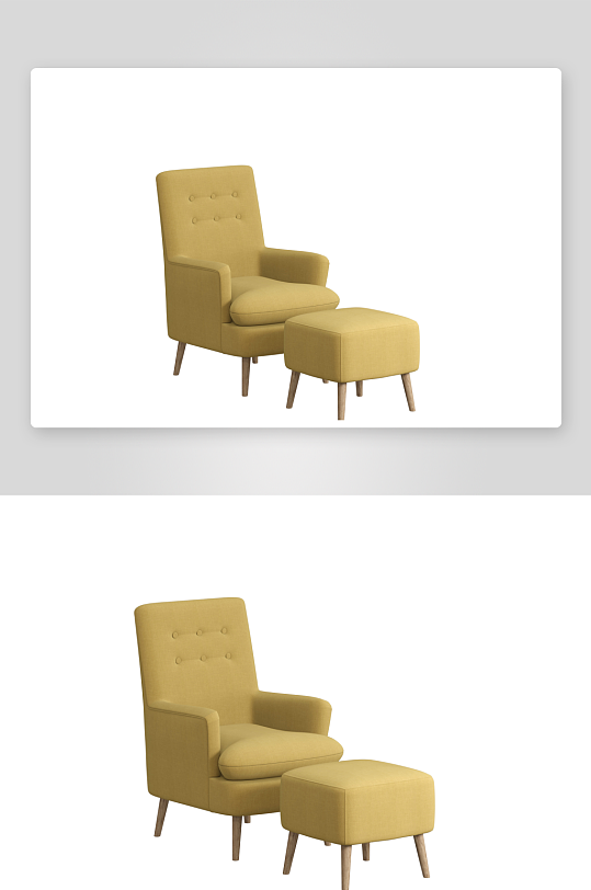 沙发椅单人模型107-众图网