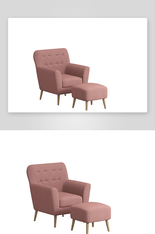 沙发椅单人模型108-众图网