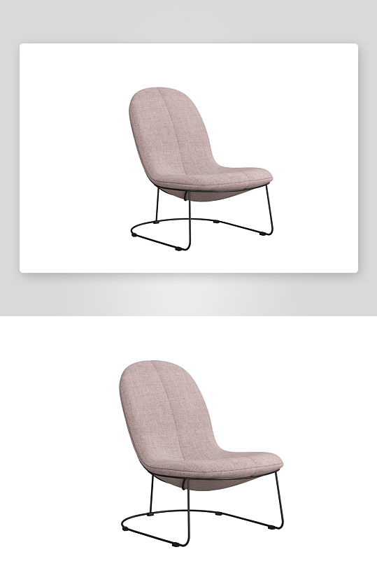 现代风沙发椅单人模型-众图网