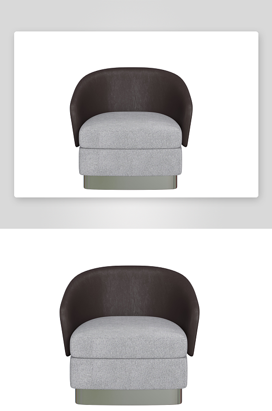 现代风沙发椅单人模型-众图网