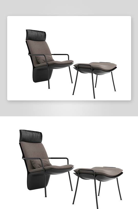 现代风沙发椅单人模型躺椅-众图网