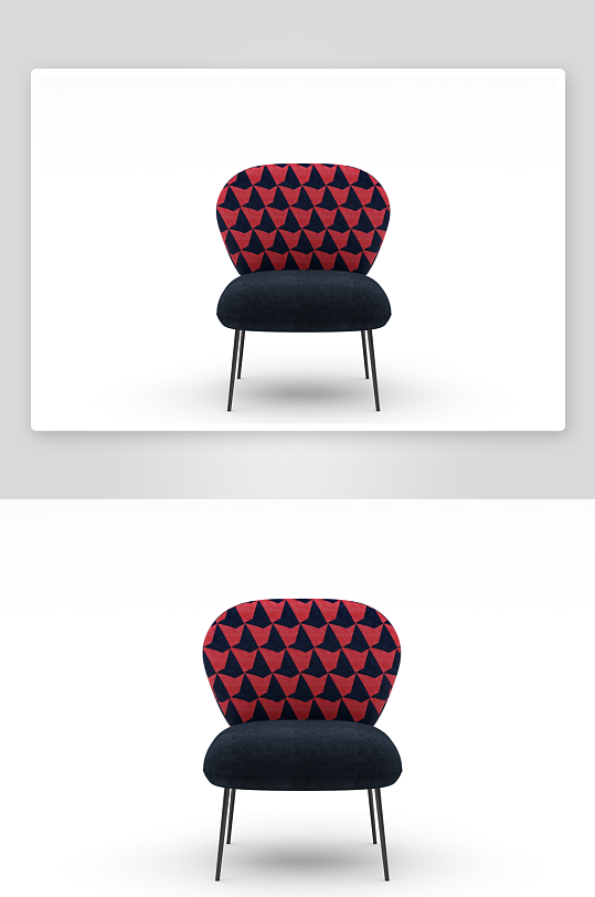 现代风沙发椅单人模型-众图网