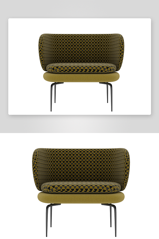 现代风沙发椅单人模型-众图网