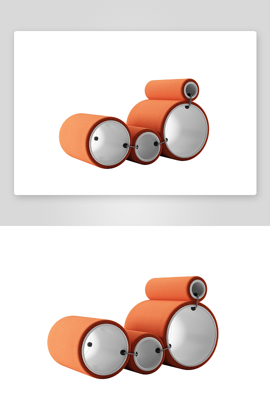 沙发椅单人模型圆形-众图网