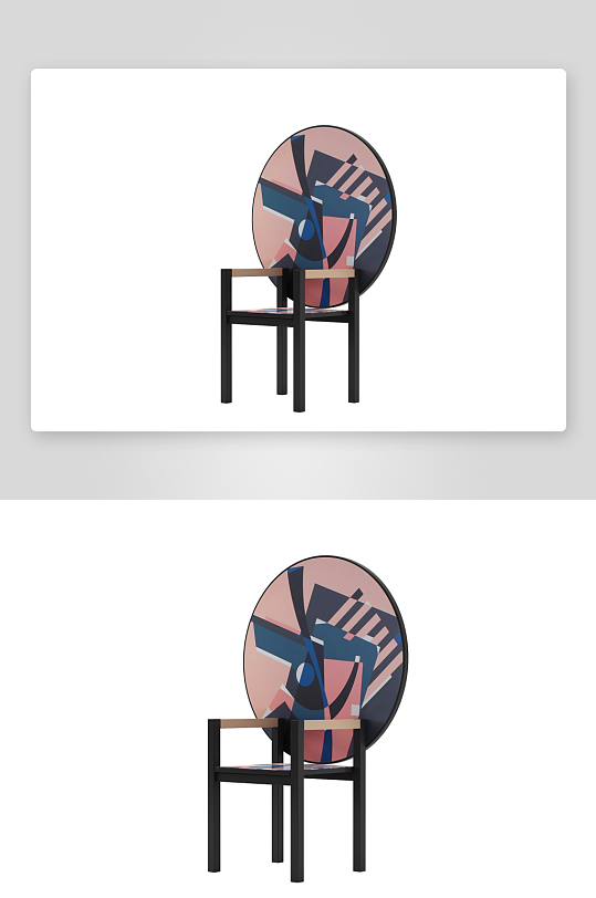 中国风沙发椅单人模型-众图网