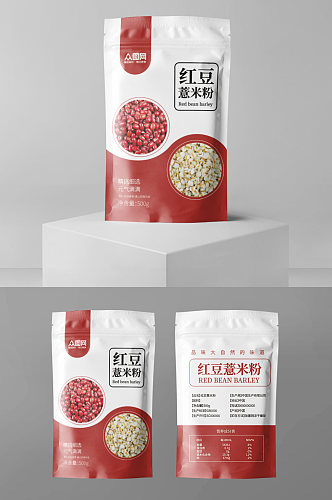 红豆薏米粉袋装包装