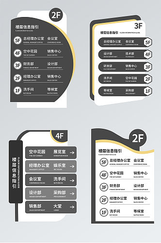 企业楼层索引导视牌图