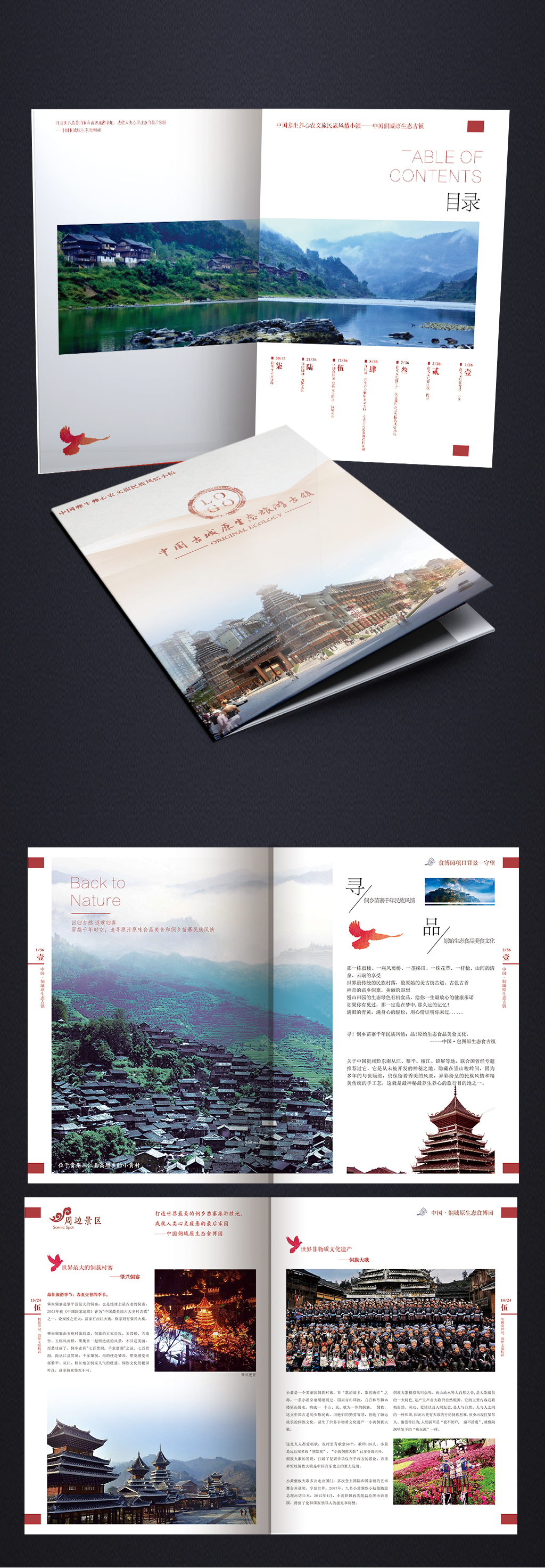 宣傳冊商務(wù)地產(chǎn)中國風(fēng)畫冊高端產(chǎn)品手冊戶外宣傳冊素材