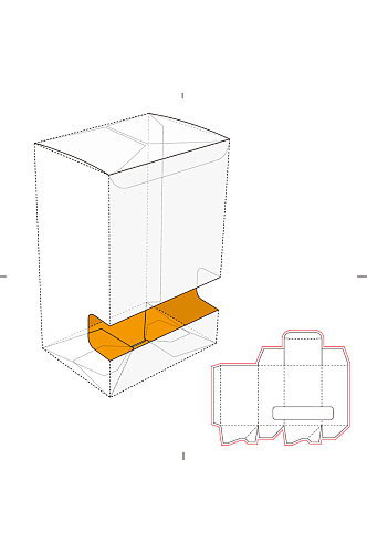 产品包装盒展开图模切刀模刀线模板