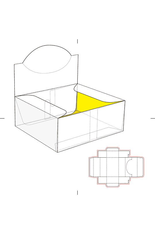 包装盒设计盒型展开图模切刀模刀线模板
