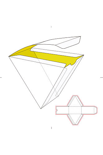 包装盒设计盒型展开图模切刀模刀线模板