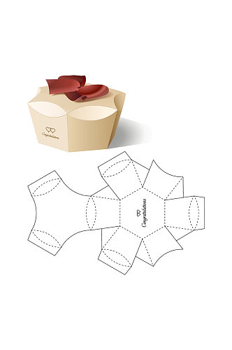 包装盒设计盒型展开图模切刀模刀线模板