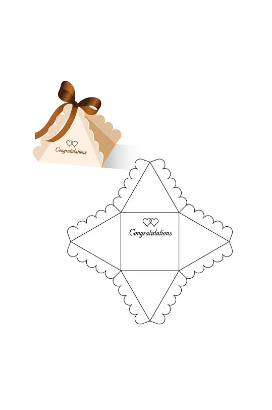 ai包装盒刀版图设计盒型展开图模切刀模刀线模板