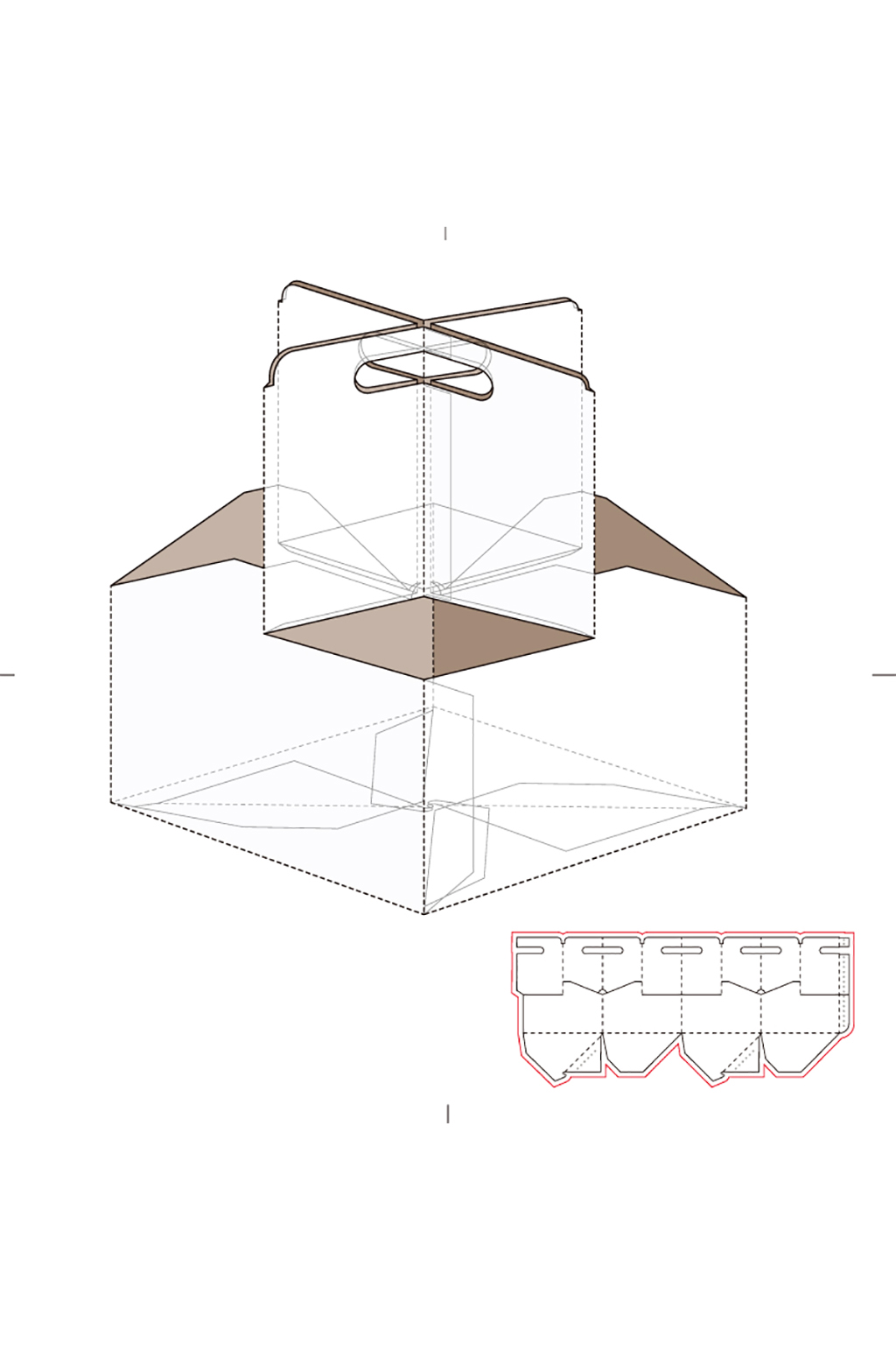 包装盒设计盒型展开图模切刀模刀线模板