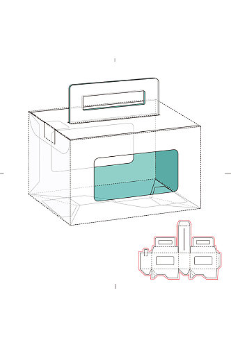 包装盒设计盒型展开图模切刀模刀线模板