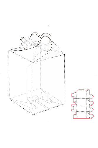 包装盒设计盒型展开图模切刀模刀线模板