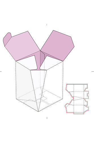 包装盒设计盒型展开图模切刀模刀线模板