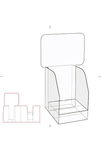 包装盒设计盒型展开图模切刀模刀线模板