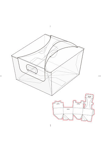 包装盒设计盒型展开图模切刀模刀线模板