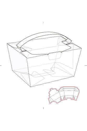 包装盒设计盒型展开图模切刀模刀线模板