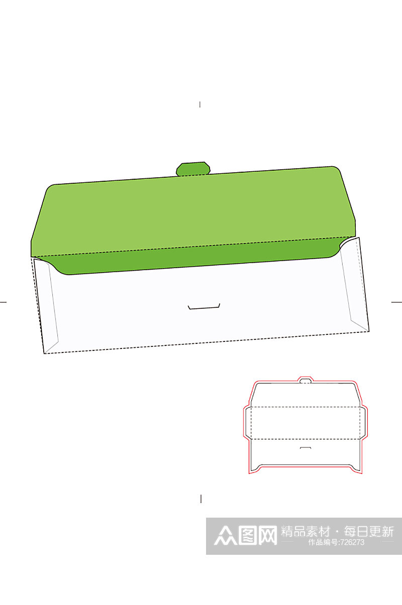 包装盒刀版图设计盒型展开图模切刀模刀线模板素材