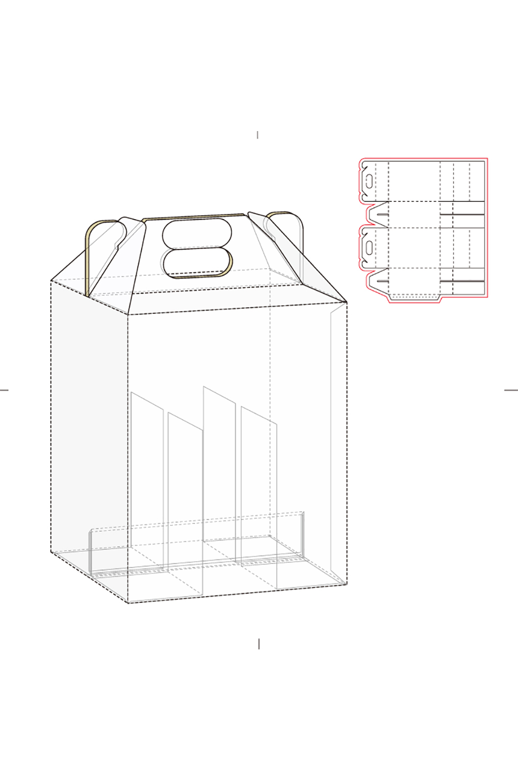 包裝盒刀版圖設計盒型展開圖模切刀模刀線模板
