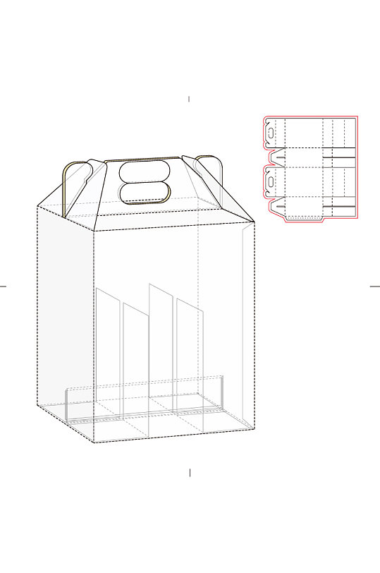 包装盒刀版图设计盒型展开图模切刀模刀线模板