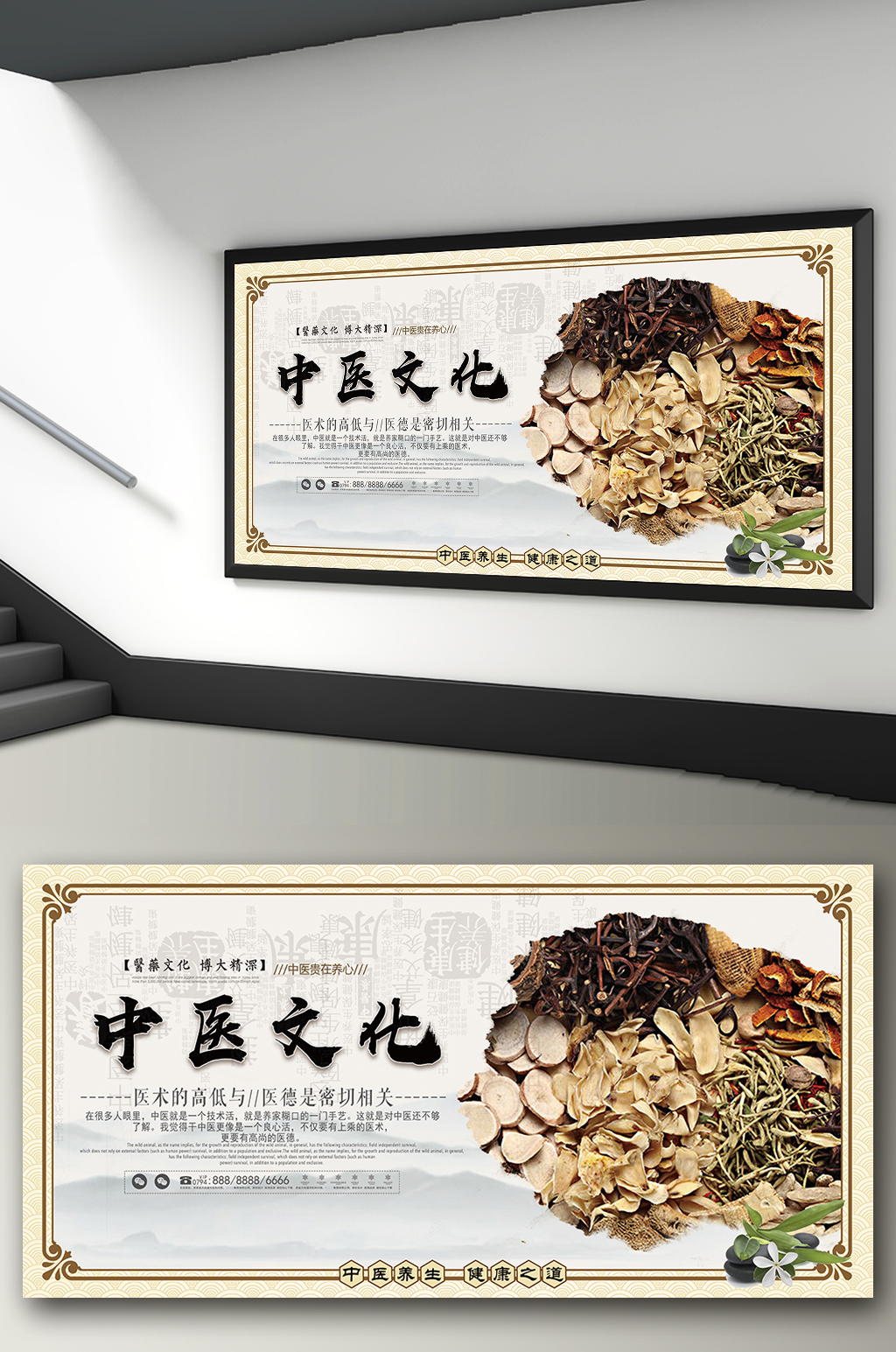 中医文化中医挂图宣传展板素材