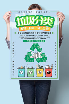 保护环境节约资源垃圾分类海报