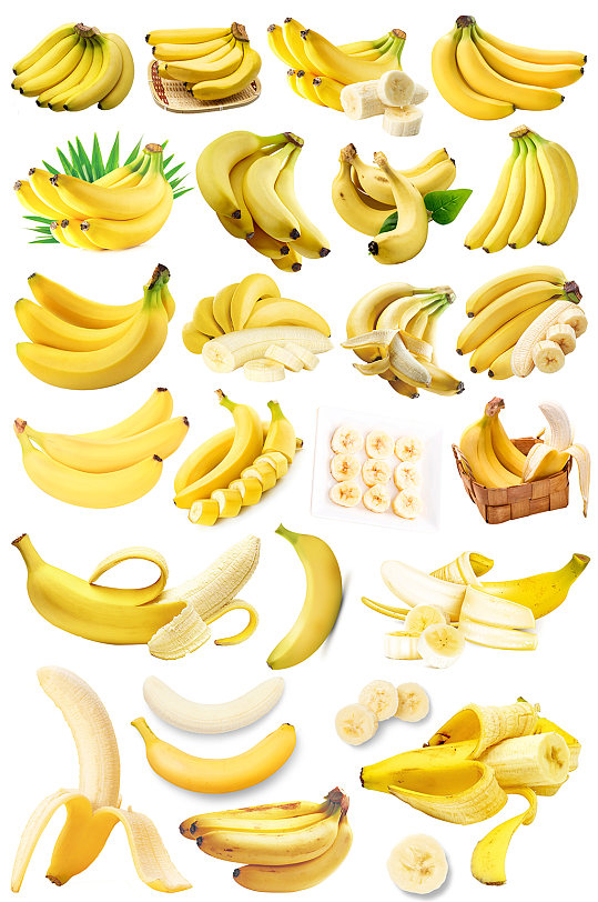 香蕉免扣元素素材psd-众图网