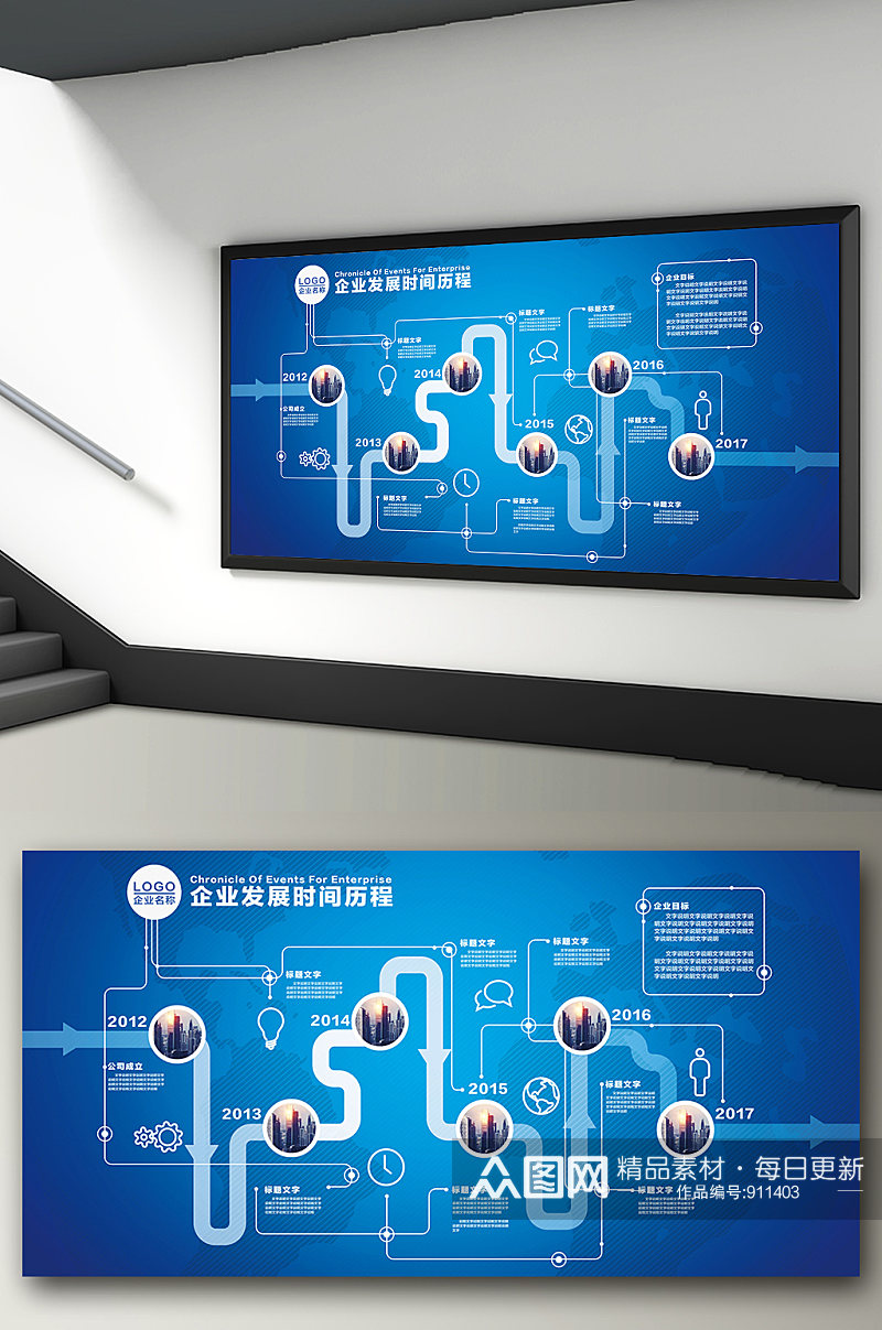 企业发展历程文化展板素材