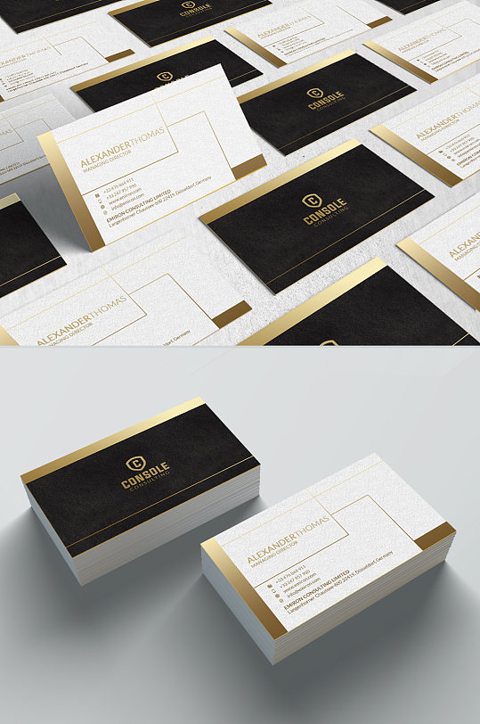 欧式大气名片模板设计