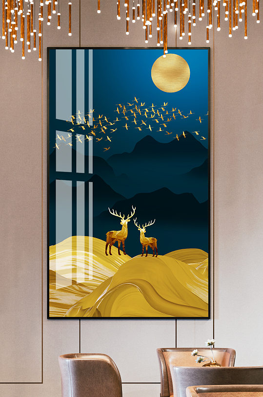 简约现代装饰画玄关画客厅沙发背景墙壁挂画