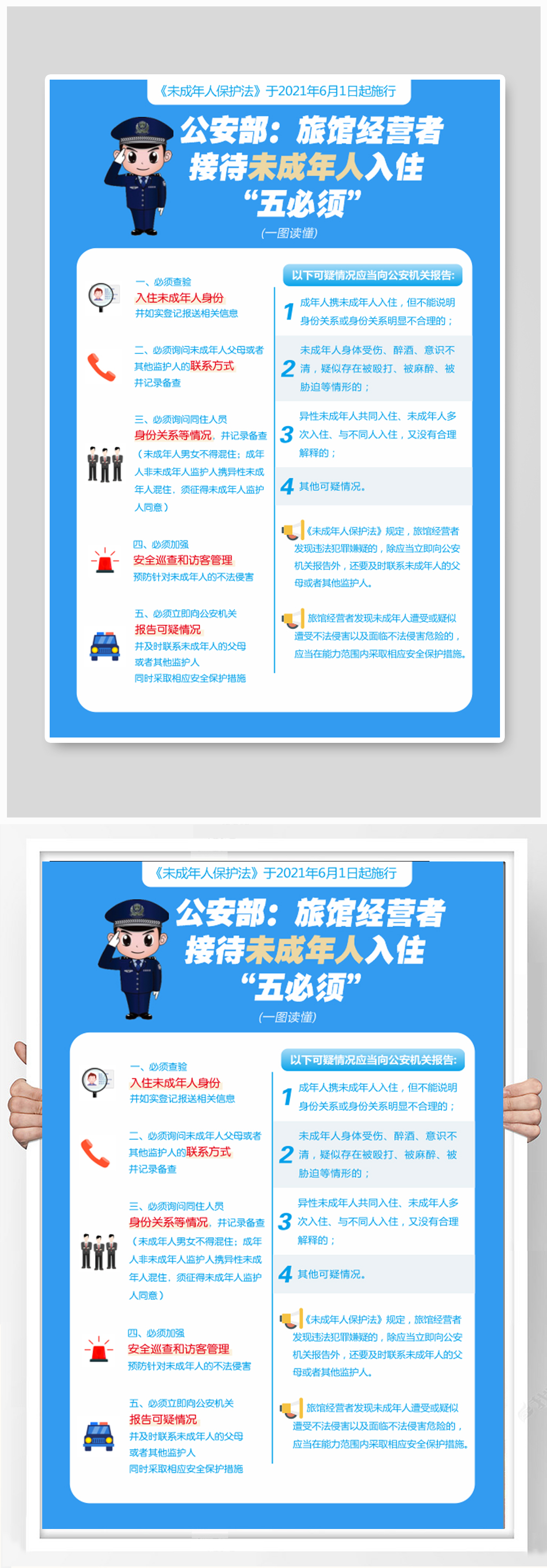 旅馆接待未成年人入住五必须素材