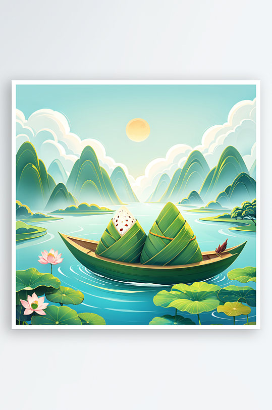 中國傳統(tǒng)節(jié)日端午節(jié)插畫