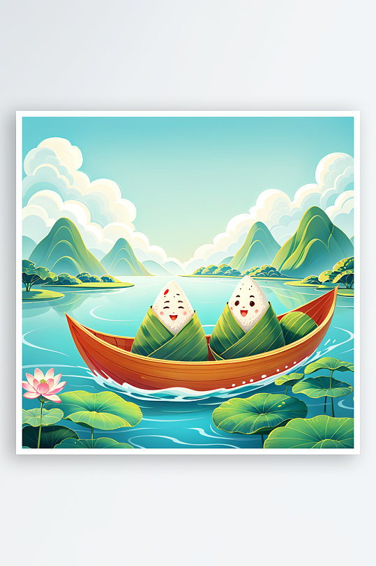 中國傳統(tǒng)節(jié)日端午節(jié)插畫
