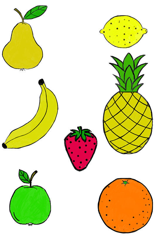 各种各样的水果素材