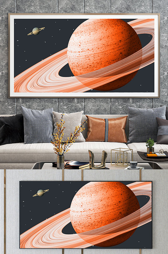 星球创意晶瓷画装饰画