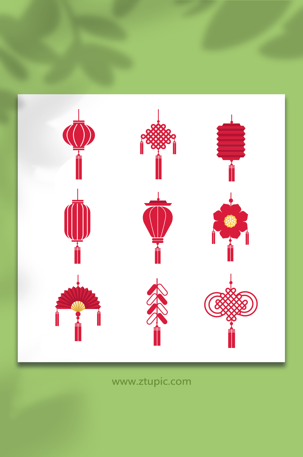 喜庆新年祝福中国结矢量图形插画元素素材
