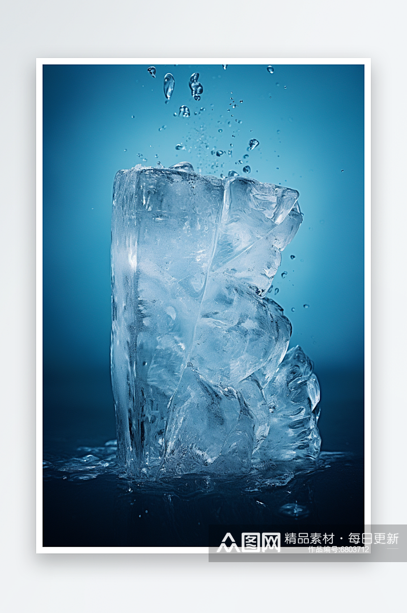 创意高清冰块摄影图片素材