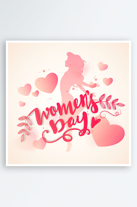 矢量手绘妇女节插画-众图网