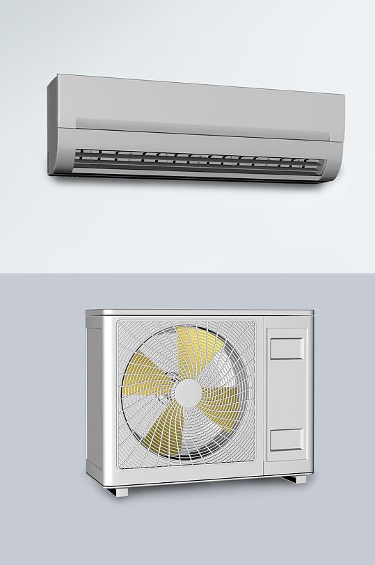 室内空调C4D模型-众图网