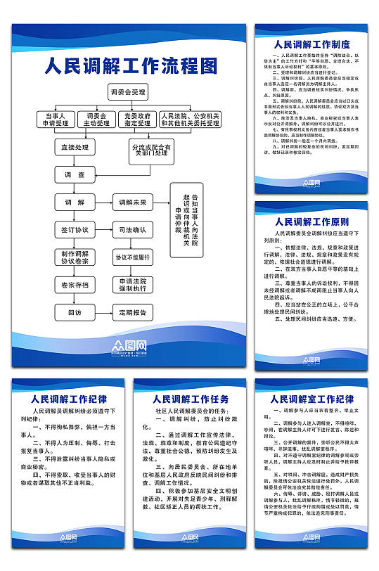 人民司法调解制度牌