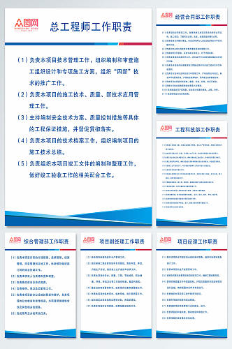 中国电建总工程师制度牌海报