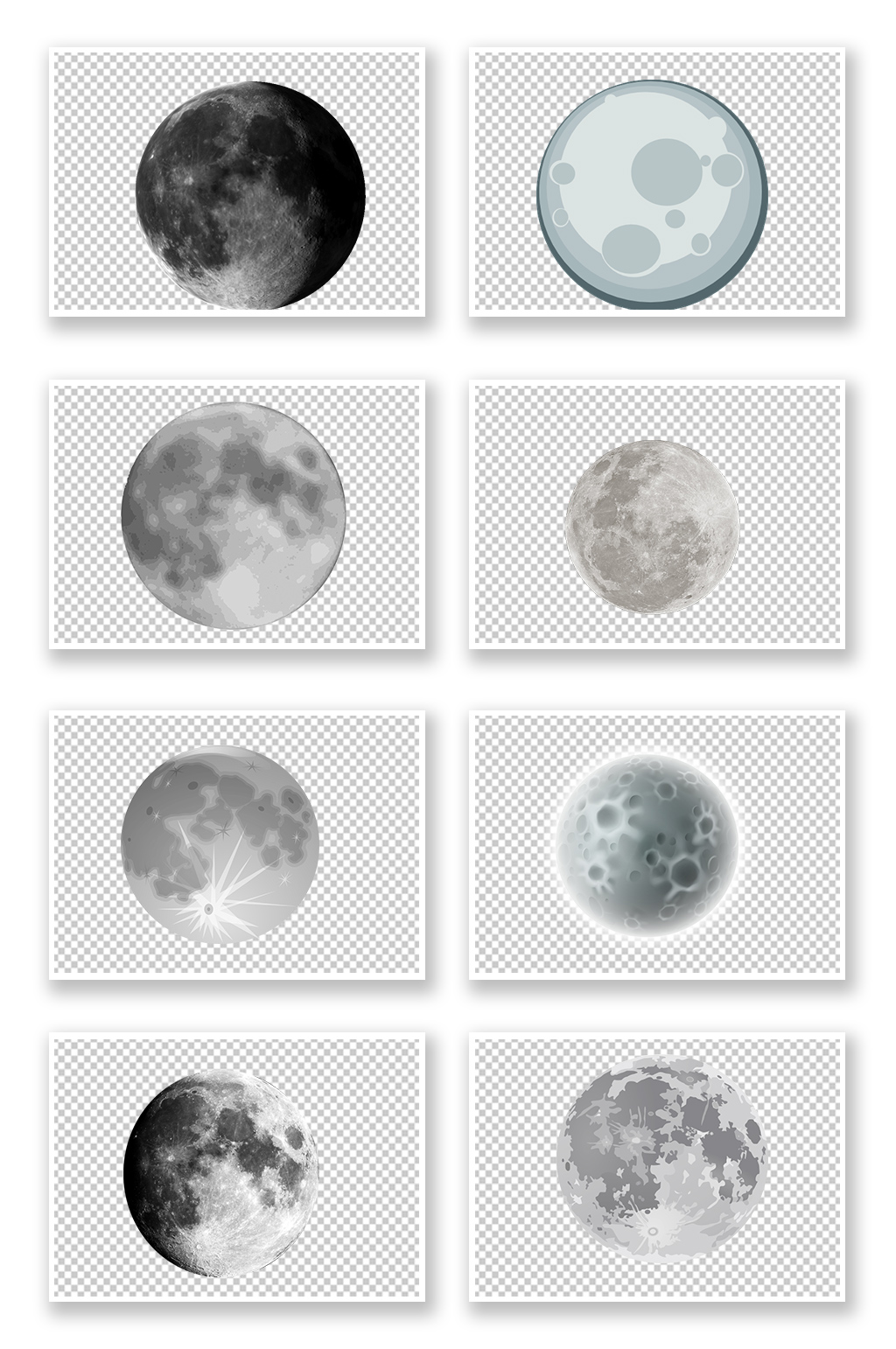 太空星球月球免扣素材