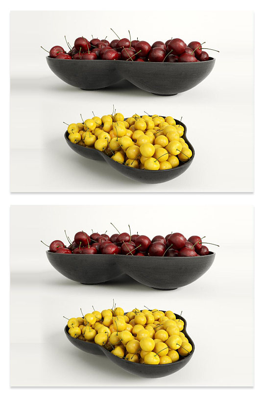 c4d樱桃水果模型-众图网