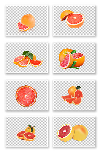 新鲜红色水果柚子