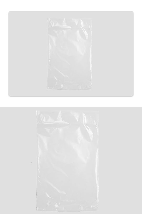 透明简约塑料袋样机