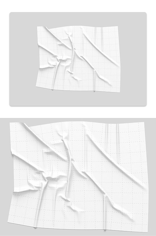平面海报褶皱样机