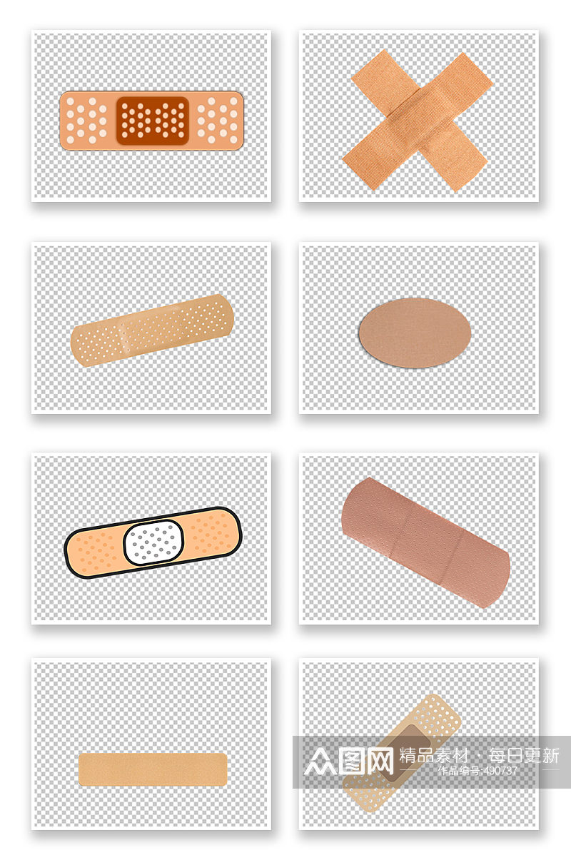 止血防水创可贴绷带素材